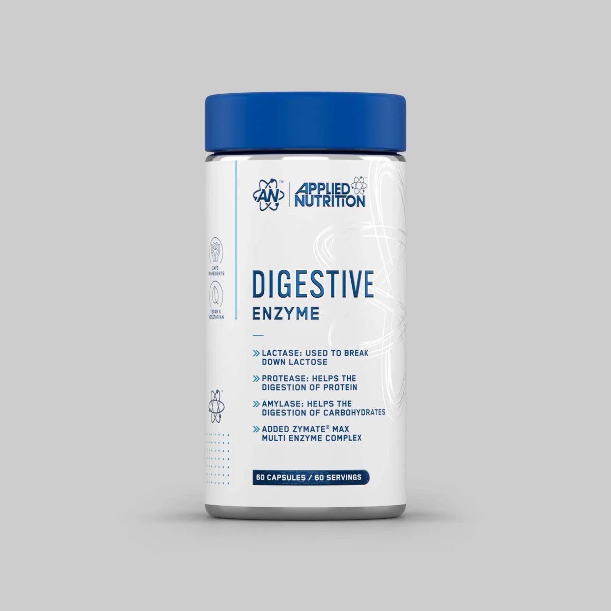 Applied Nutrition Health & Wellbeing enzymes digestives 60 gélules vegan