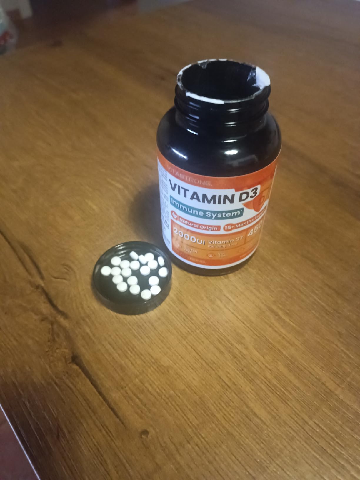 Vitastrong Vitamines D3 2000 UI comprimés 450 cpr 50 mcg