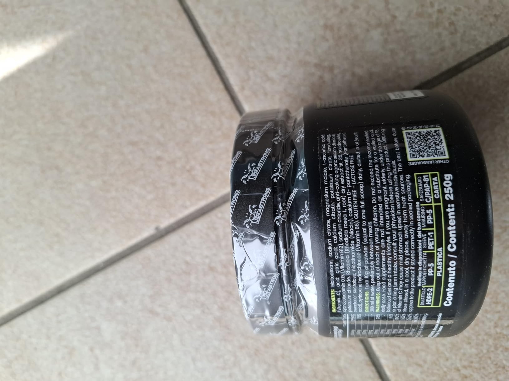 Vitastrong Hydra Pro Électrolytes en Poudre Orange 250g 5 Minéraux