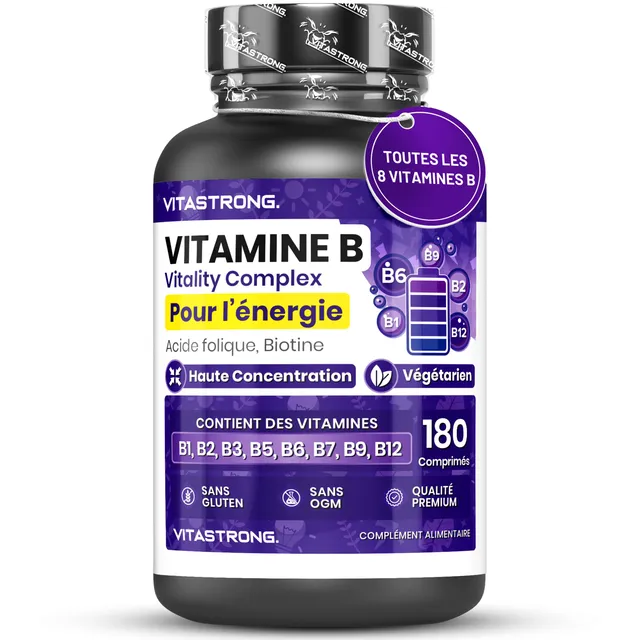 Vitastrong Vitamines Complexe B comprimés 180 haute dose