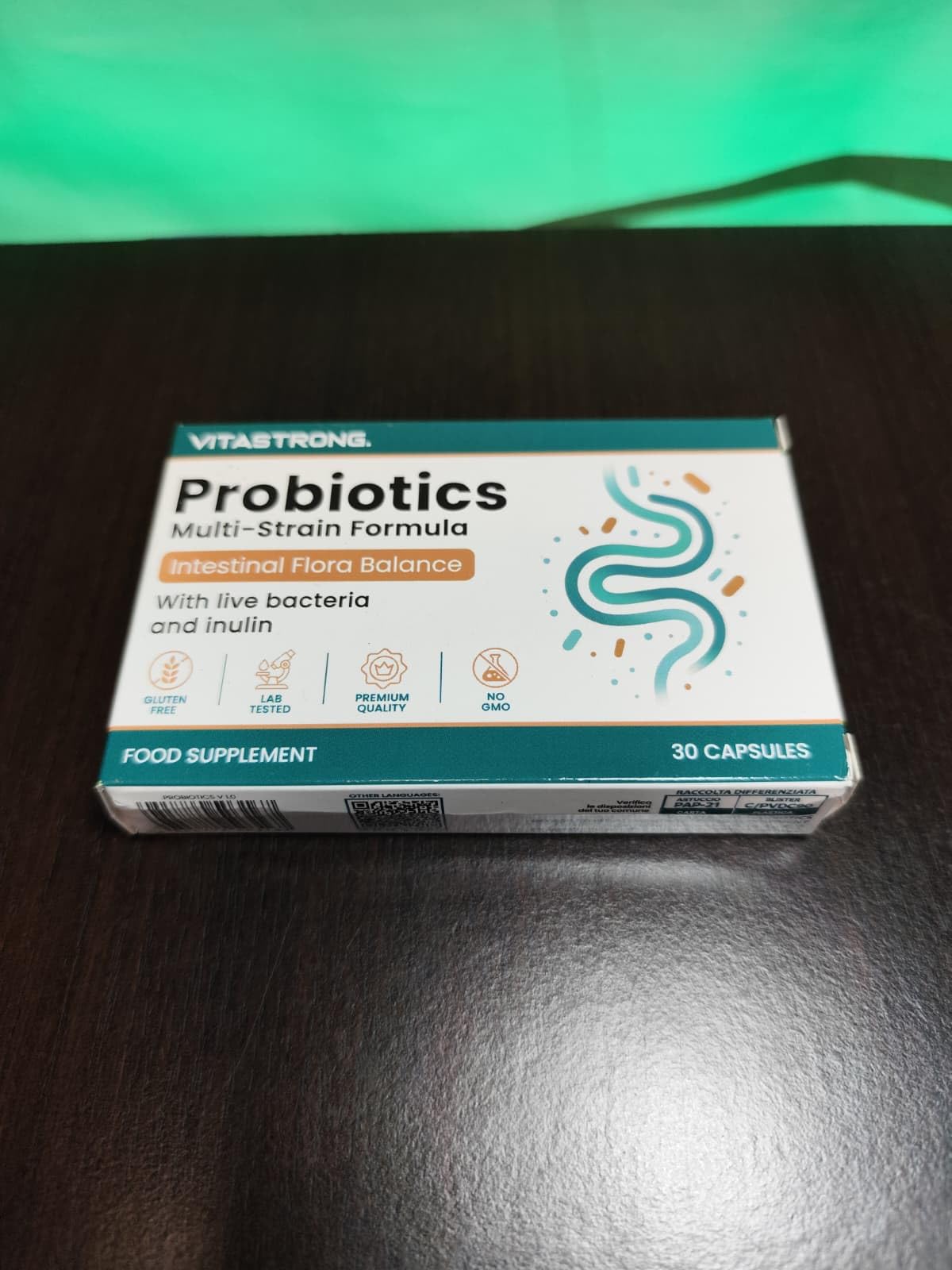 Vitastrong Probiotique Flore Intestinale 30 Milliards UFC 30 Gélules