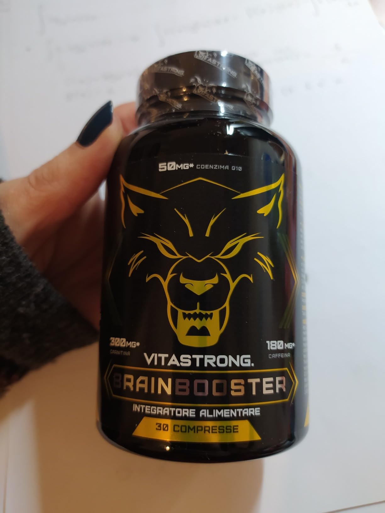 Vitastrong Mémoire Brainbooster nootropique 30 comprimés caféine