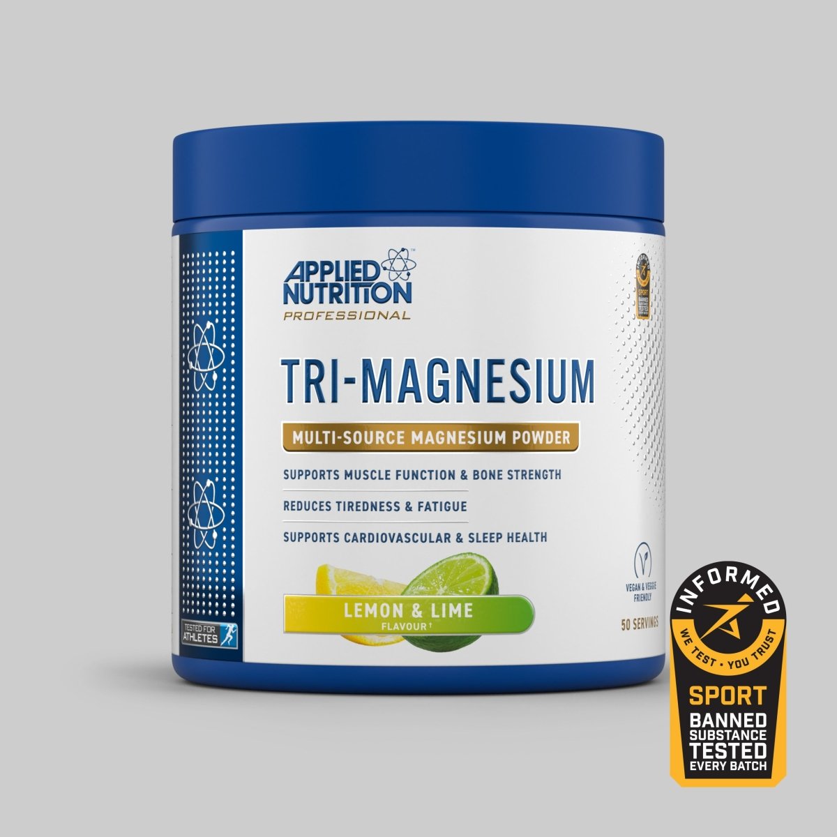 Applied Nutrition Tri-Magnesium poudre fraise-framboise 200g 300mg