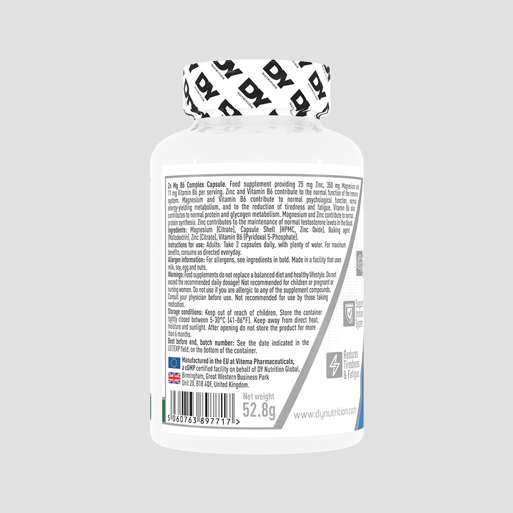 DY Nutrition ZN MG B6 Complexe 60 gélules zinc magnésium