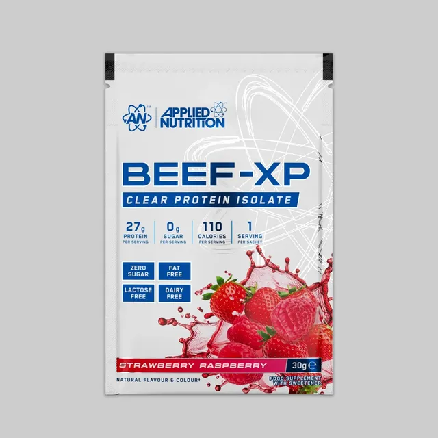 Applied Nutrition Beef-XP protéine bœuf framboise bleue 30g isolate