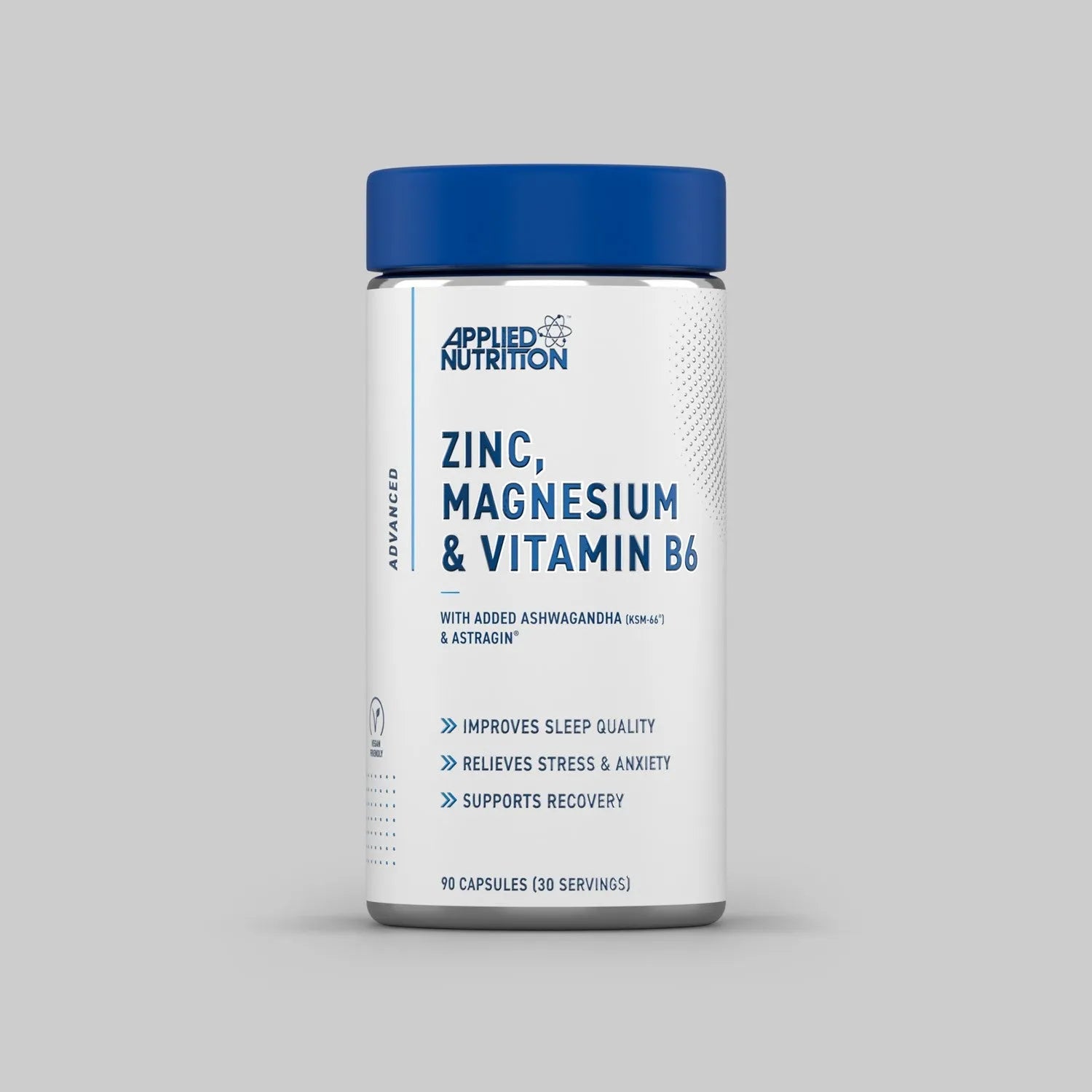 Applied Nutrition ZMA Zinc Magnésium B6 Ashwagandha 90 Gélules