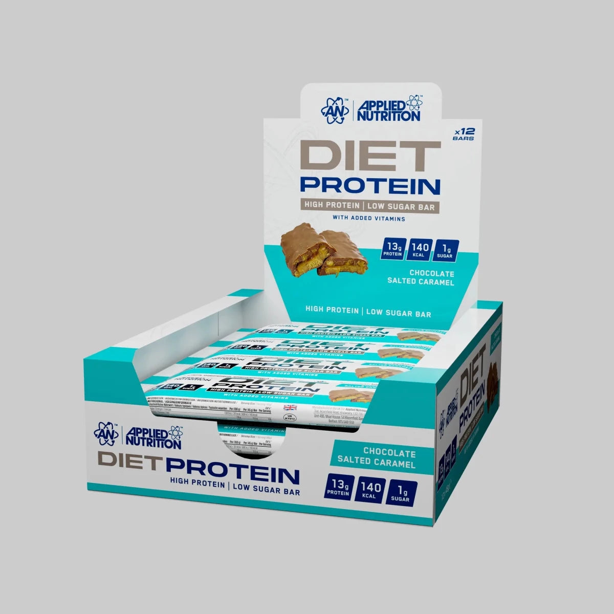 Applied Nutrition Diet Protein Bar barre chocolat caramel 45g 12g