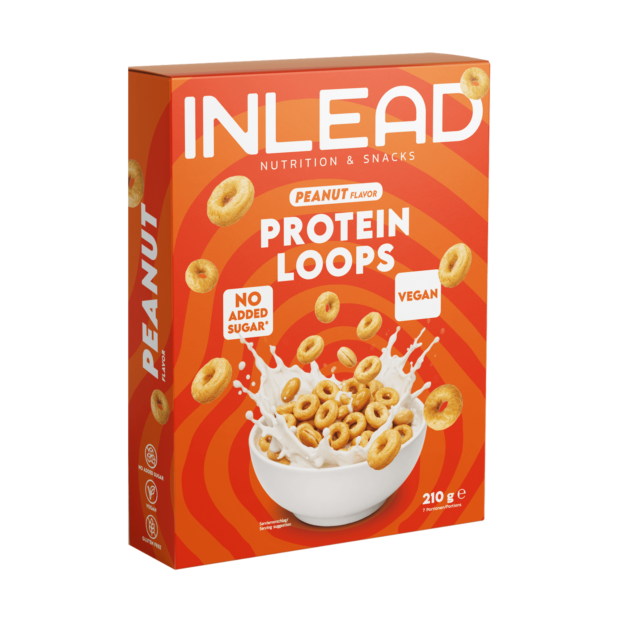 Inlead Protein Loops céréales protéinées cannelle 210g vegan