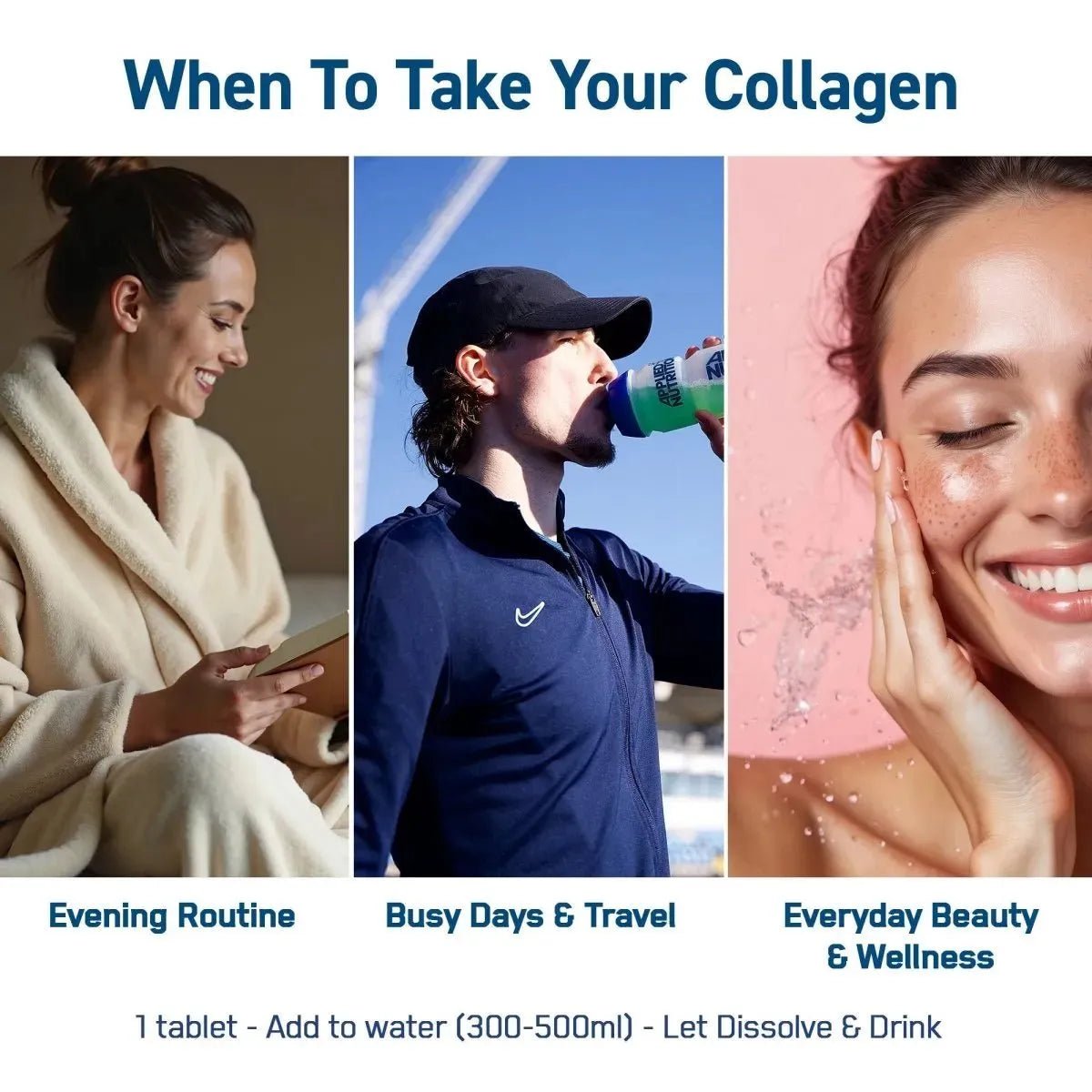 Applied Nutrition Collagen collagène mangue 1 tube vitamine C