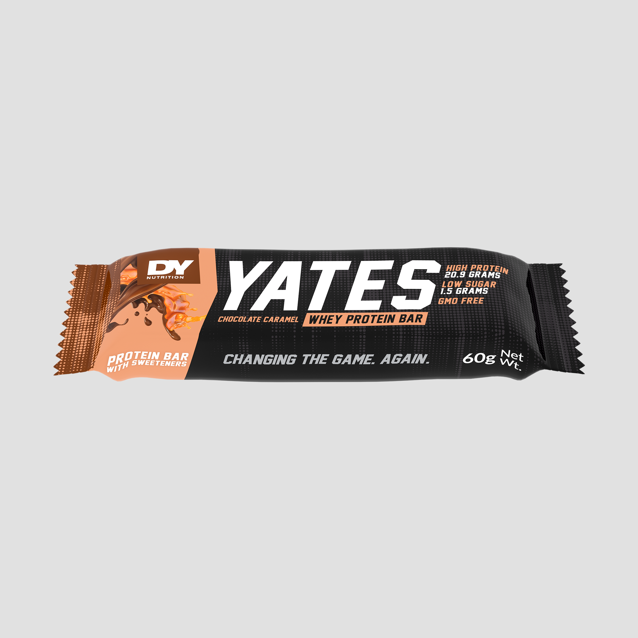 DY Nutrition Yates Bar protéinée 60g chocolat-caramel