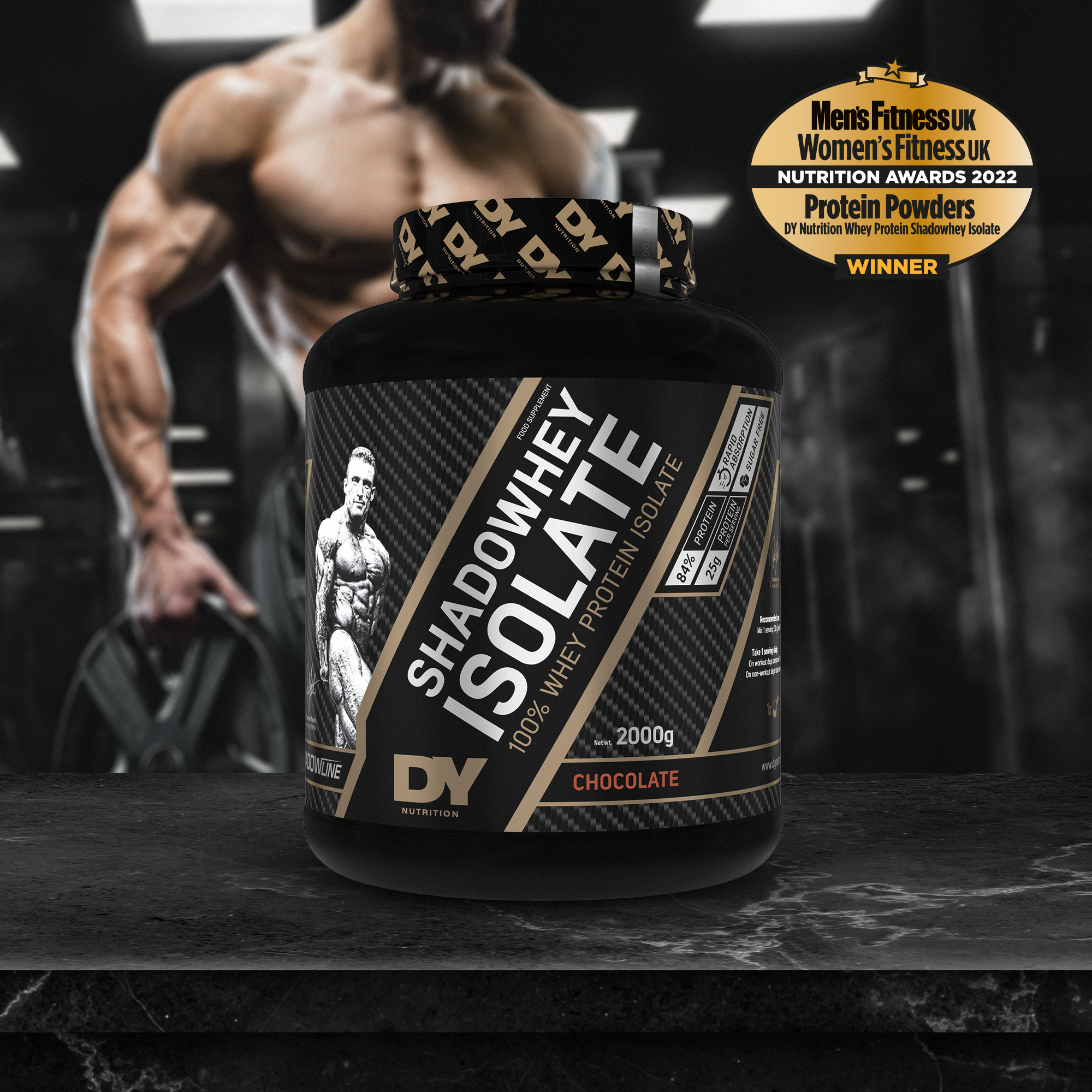 Shadowhey Isolate whey isolat 2kg goût chocolat 66 prises
