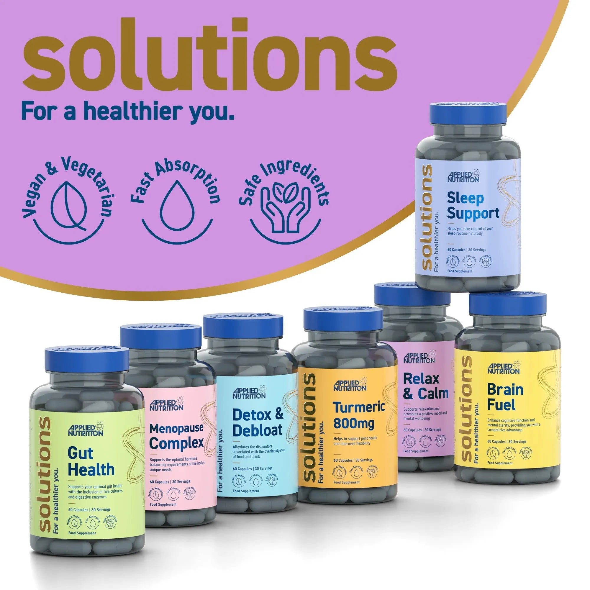 Applied Nutrition Relax & Calm Gélules Ashwagandha 60 Gélules