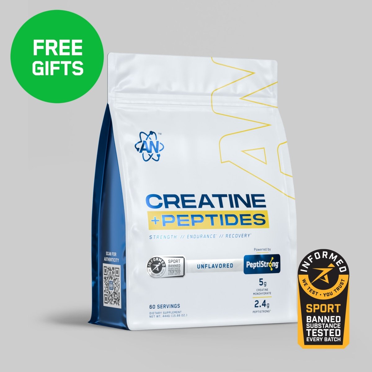Applied Nutrition Creatine Monohydrate Peptide poudre 222g nature