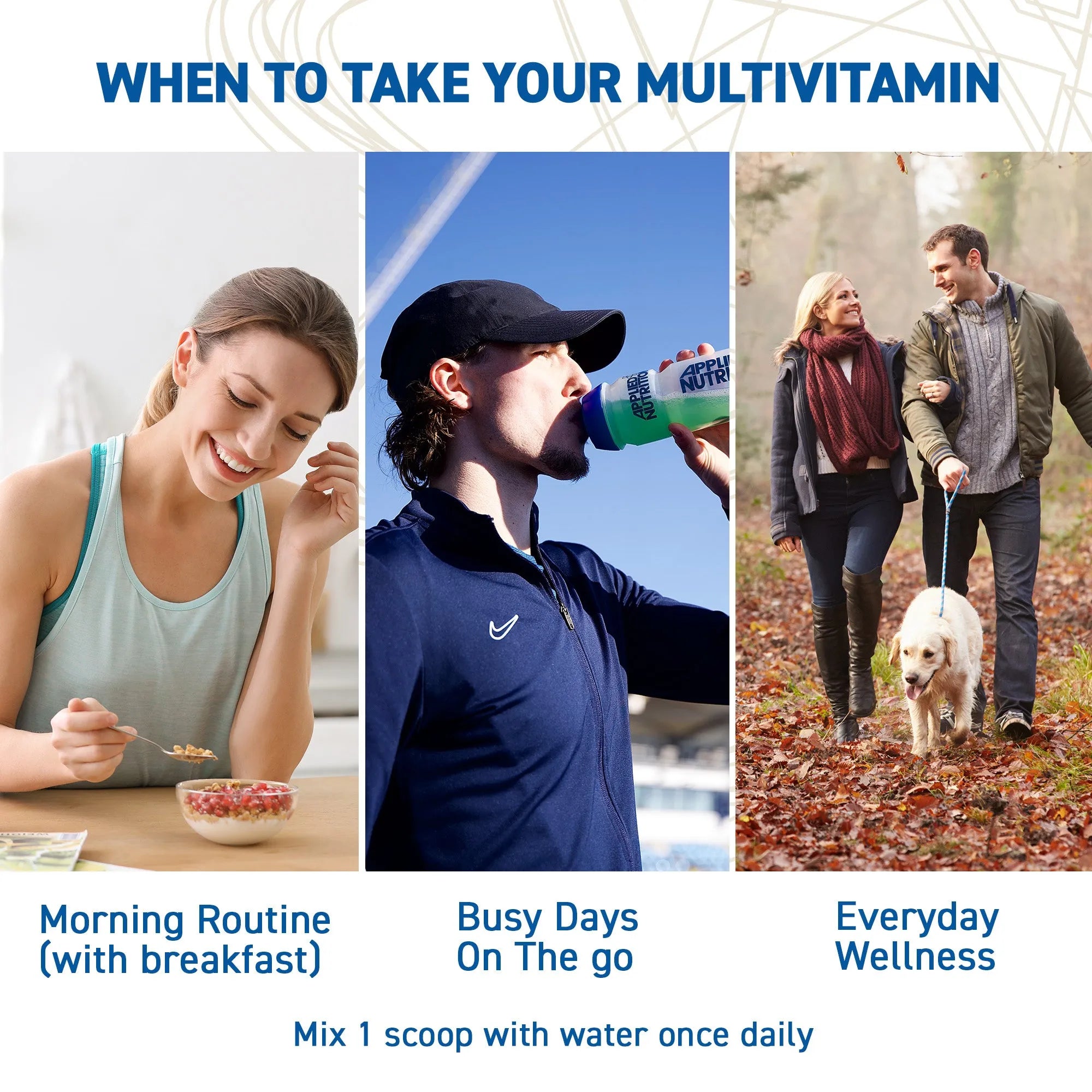Applied Nutrition Vitality Multivitamine poudre citron lime