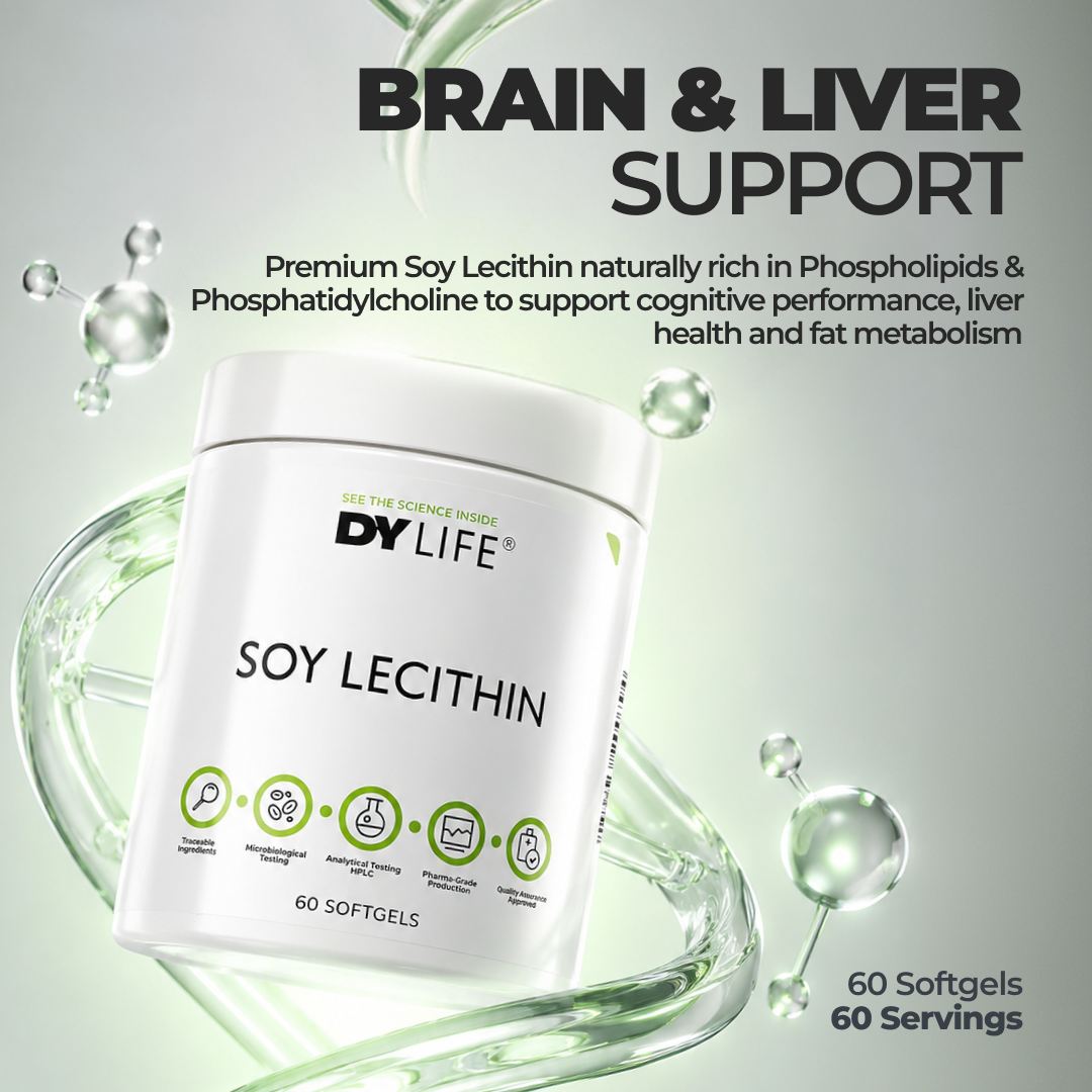 DY Life Lécithine de Soja 60 capsules choline foie