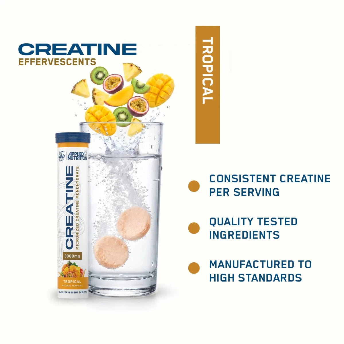 Applied Nutrition Creatine créatine monohydrate fruits rouges 1 tube