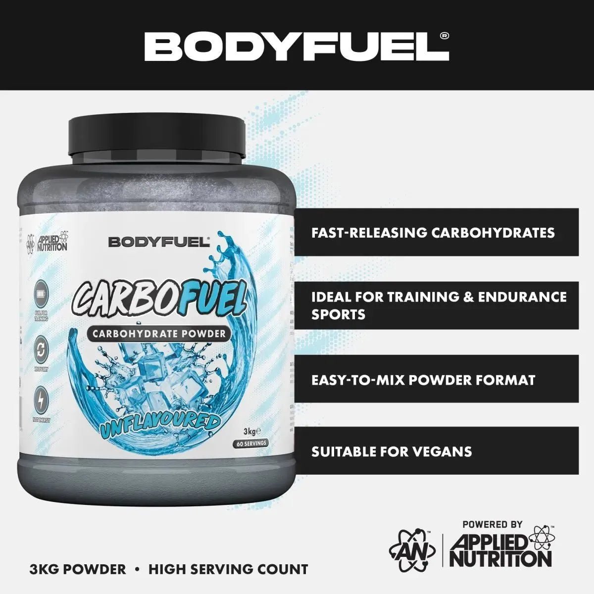 Applied Nutrition BodyFuel CarboFuel Glucides Neutre 3 kg