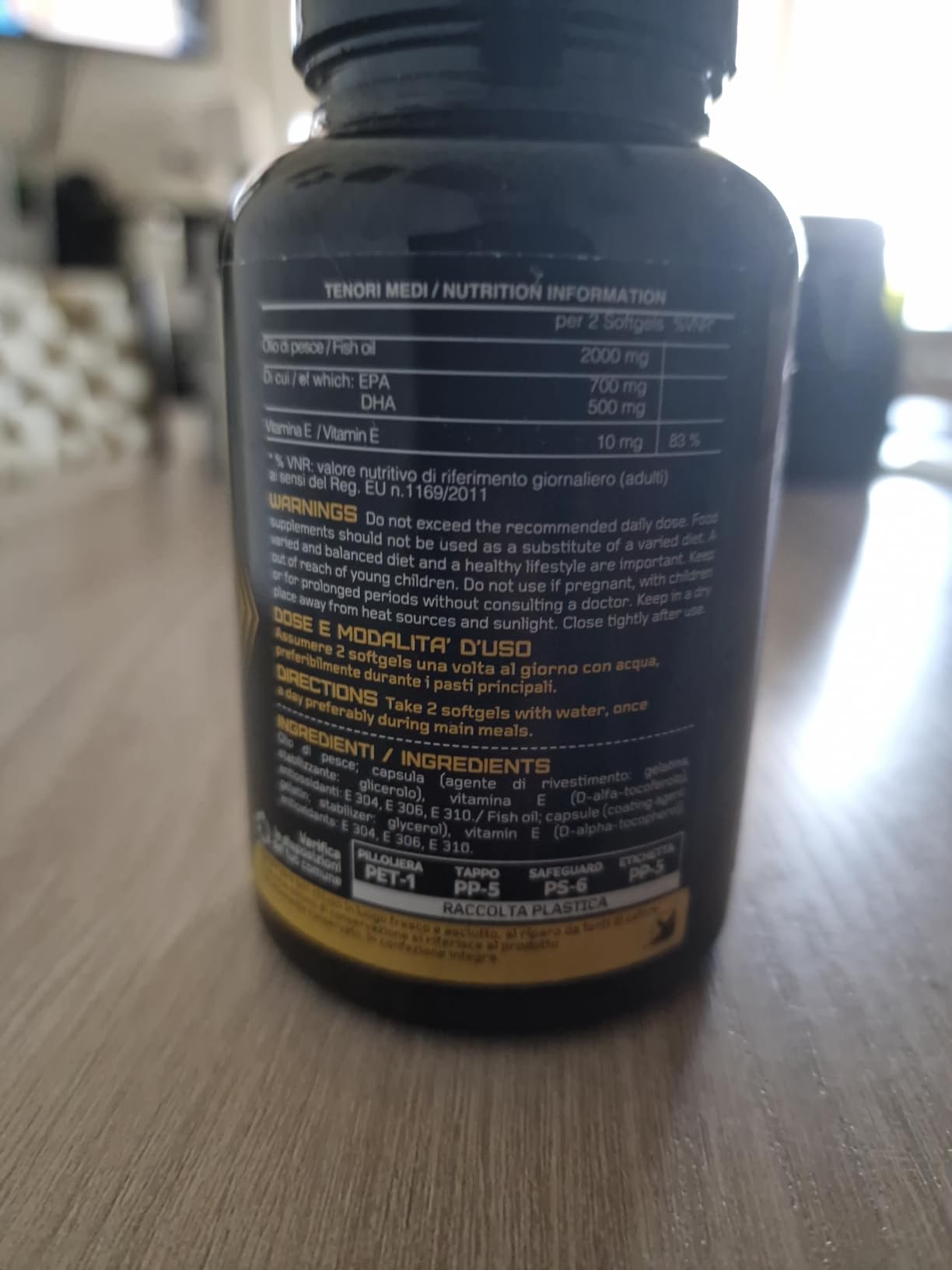 Vitastrong Omega 3 2000 mg gélules EPA DHA 90 cps cœur