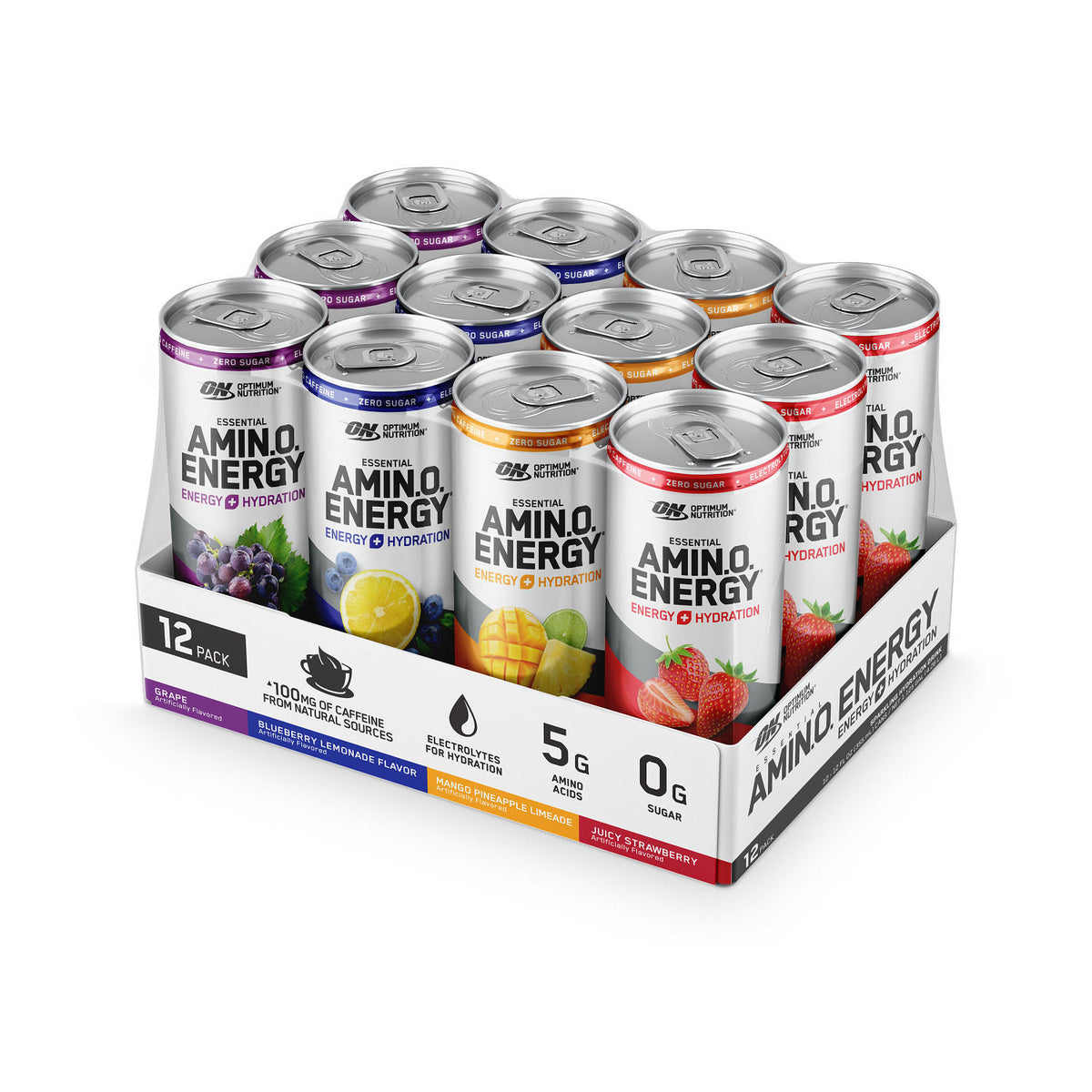 Optimum Nutrition Energy Amino Energy boisson pétillante électrolytes