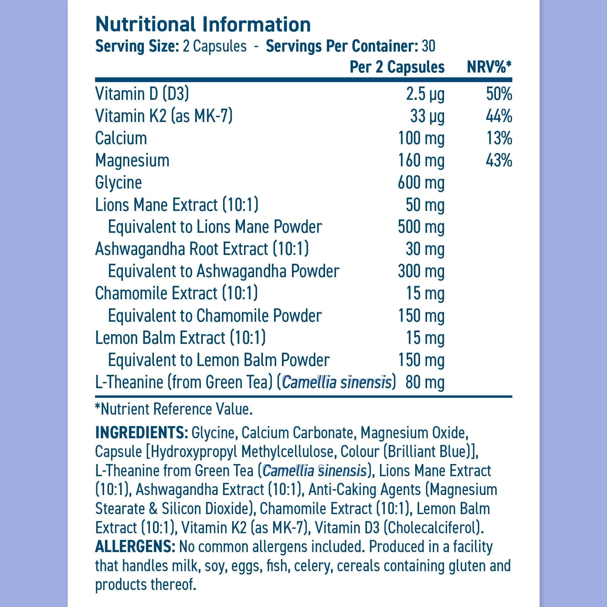 Applied Nutrition Sleep Support gélules sommeil 60 caps nature