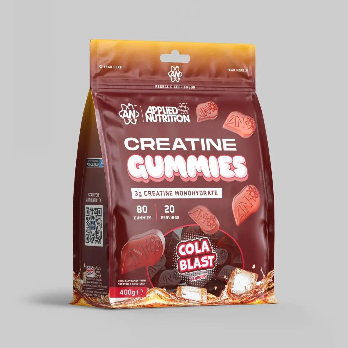 Applied Nutrition Creatine gummies framboise bleue 20 doses