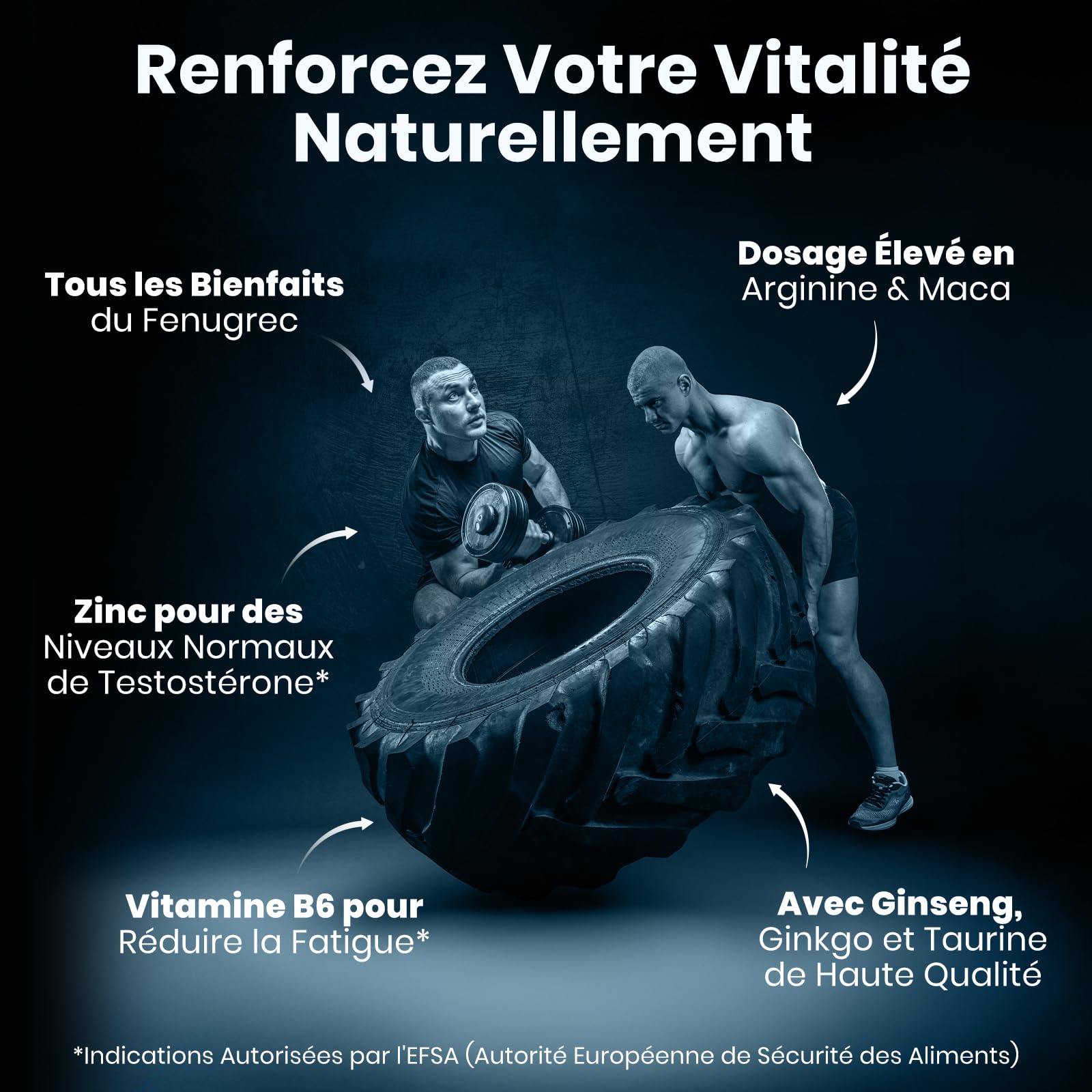 Vitastrong Vitalité Maca Complex 120 gélules arginine zinc