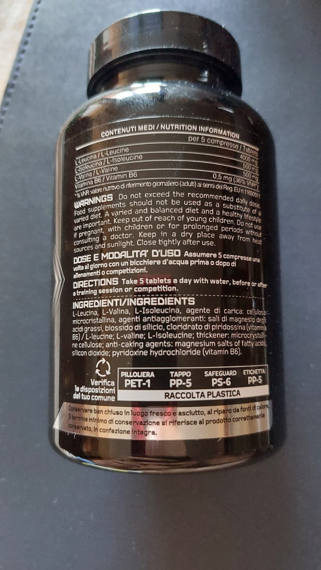 Vitastrong BCAA 8.1.1 5000mg Vitamine B6 150 Comprimés récupération