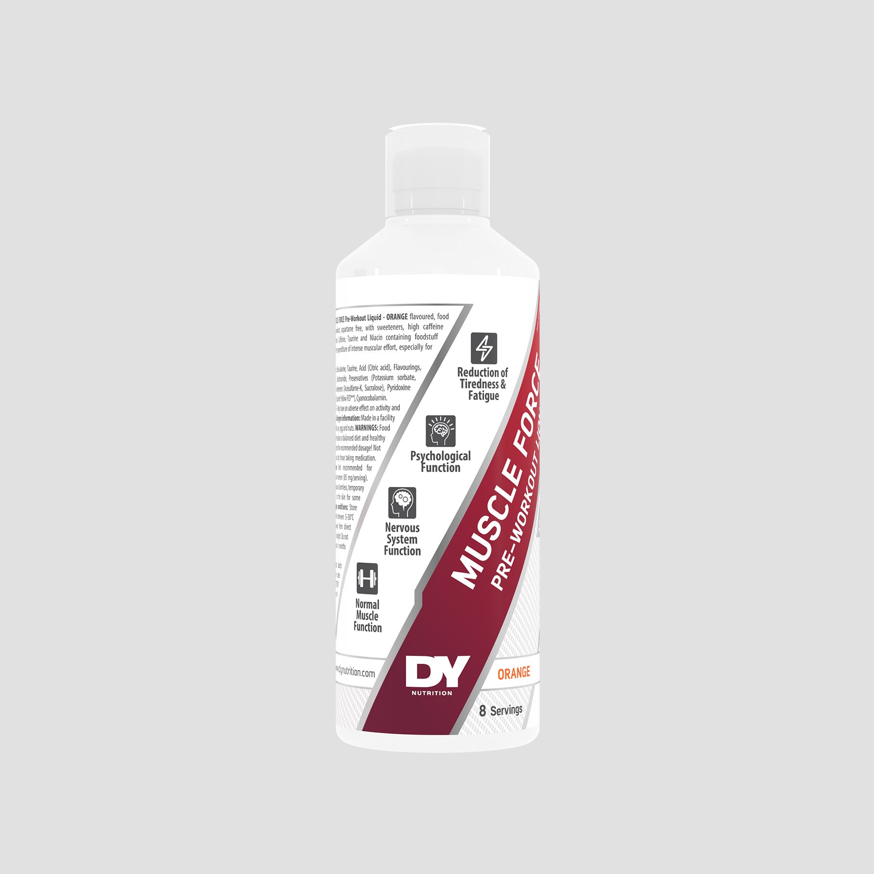 DY Nutrition Muscle Force Pré-Workout Shot Pêche-Ananas-Orange