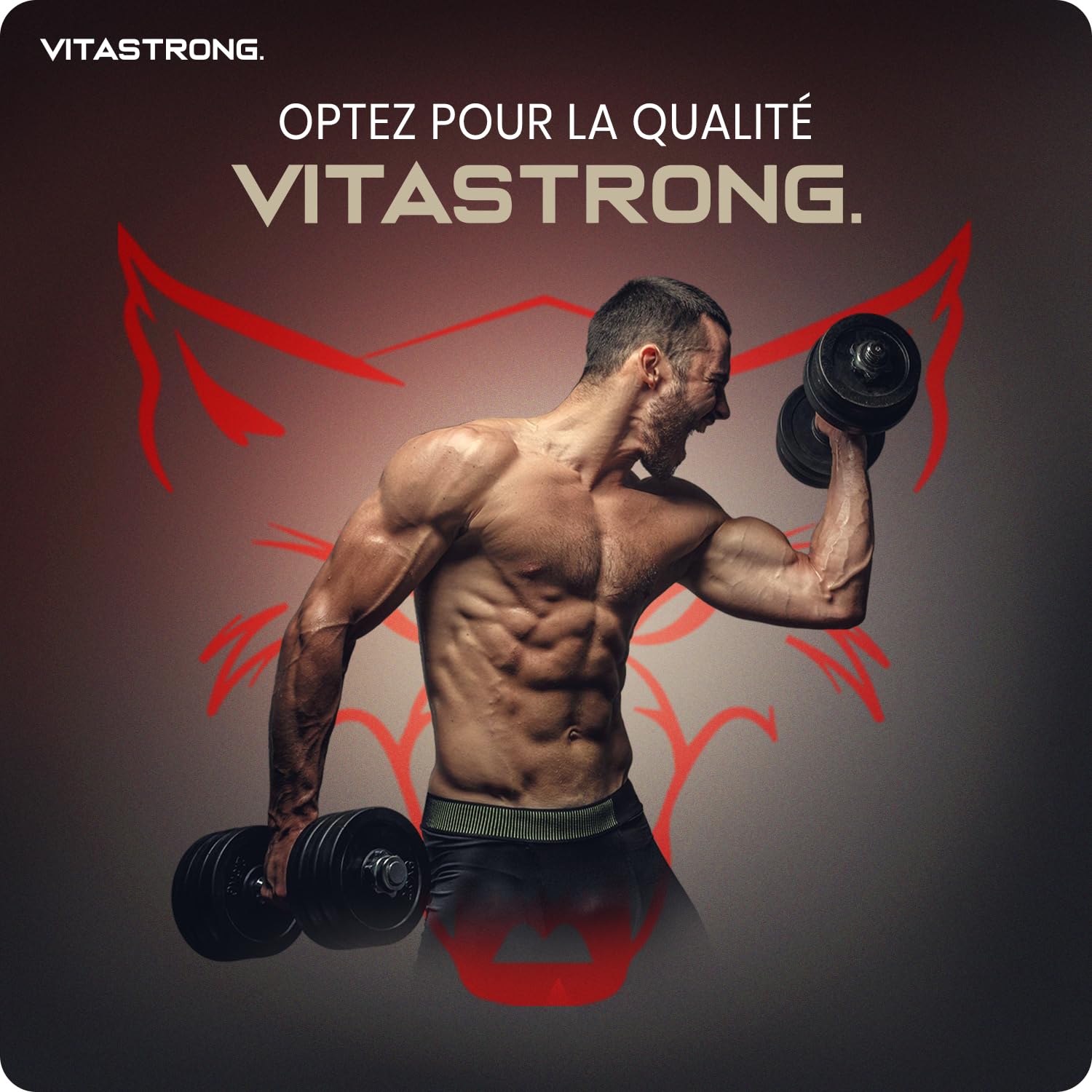 Vitastrong BCAA 8.1.1 5000mg Vitamine B6 150 Comprimés récupération