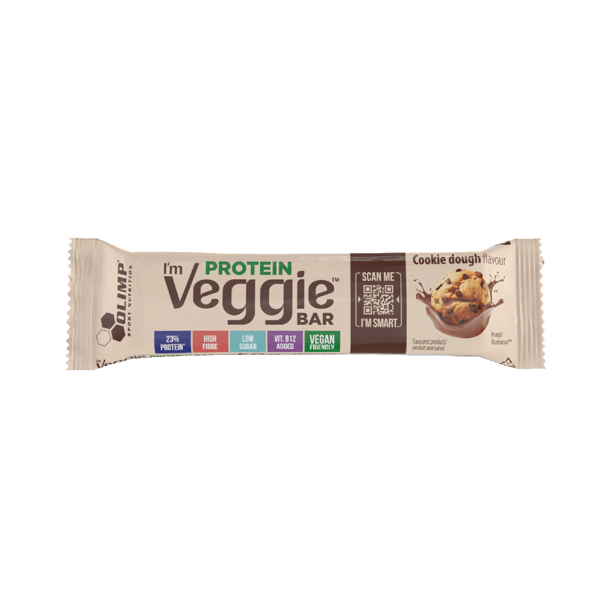 Olimp I'm Veggie Protein Bar chocolat-cacahuète 50 g