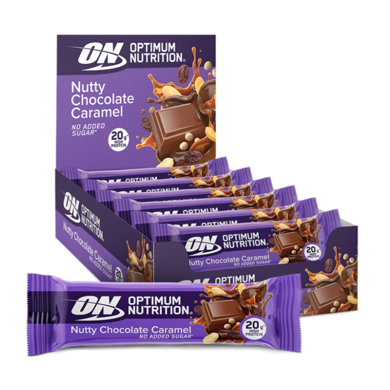 Optimum Nutrition Protein Bars barre protéinée 70 g nutty chocolate caramel 20g