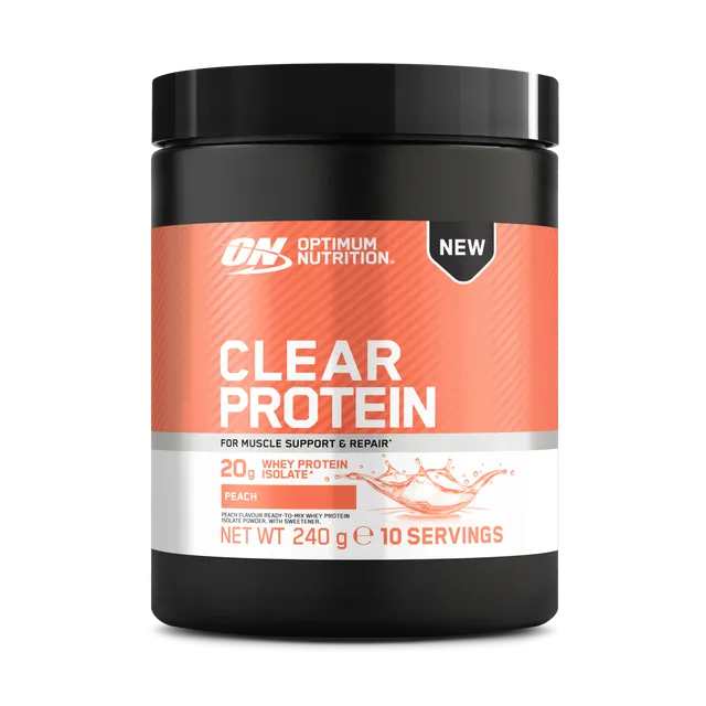 Optimum Nutrition Clear Protein poudre pêche 480g 20g