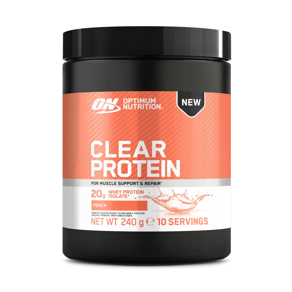 Optimum Nutrition Clear Protein poudre pêche 480g 20g