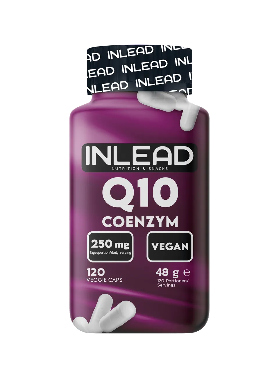 Inlead Q10 Coenzym coenzyme Q10 ubiquinone vegan 120 gélules