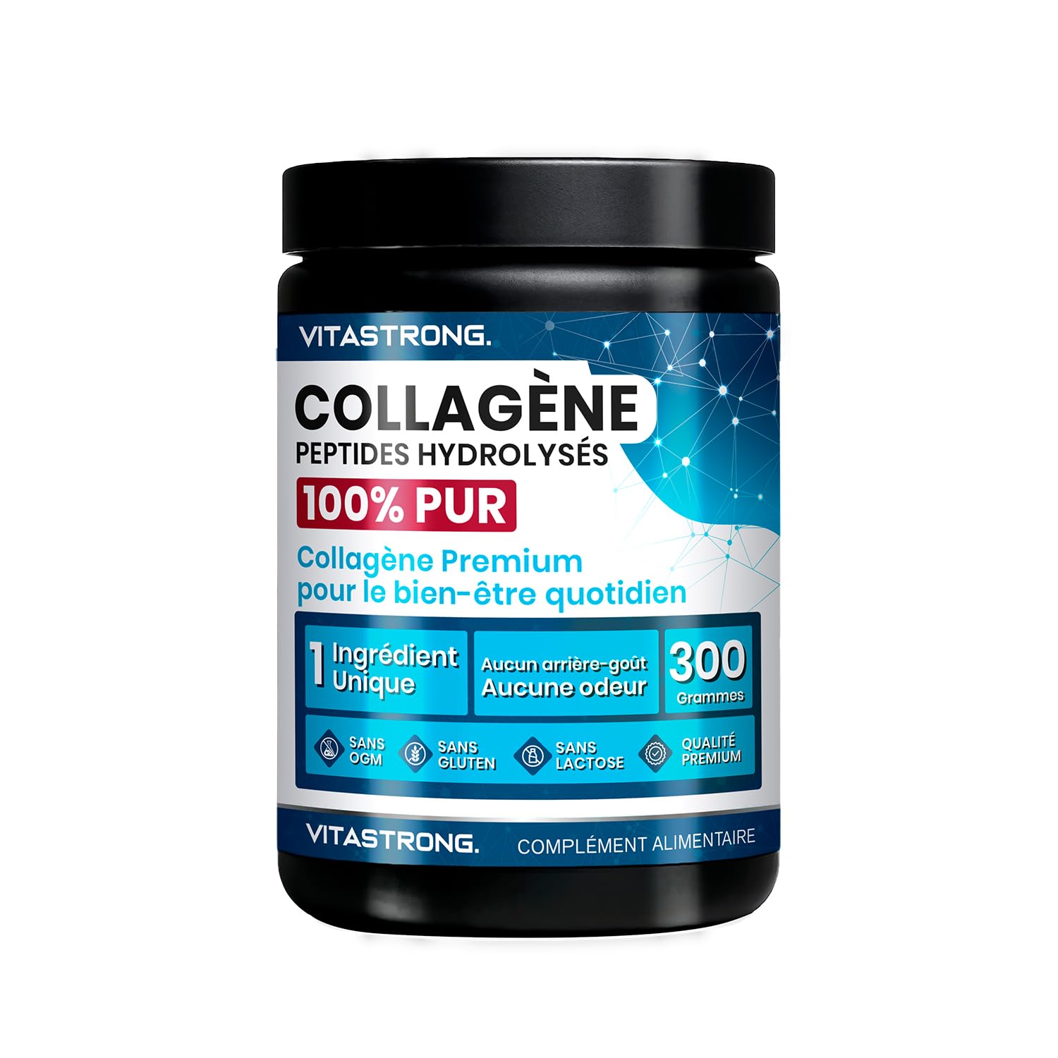 Vitastrong Beauté collagène comprimés 180 acide hyaluronique