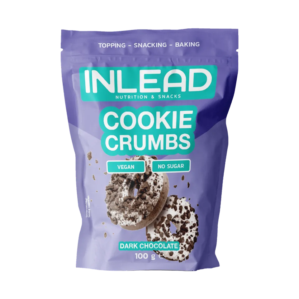 Inlead Cookie Crumbs topping biscuits vegan 100 g sans sucre