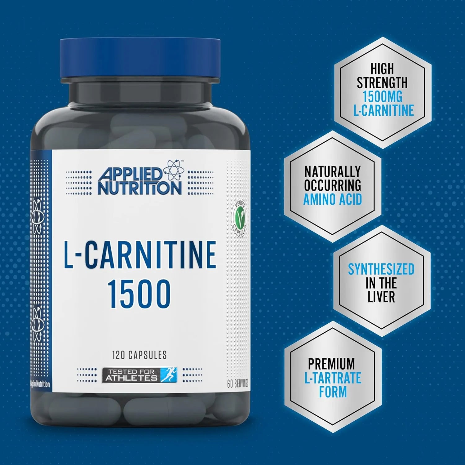 Applied Nutrition L-Carnitine 1500 mg gélules minceur