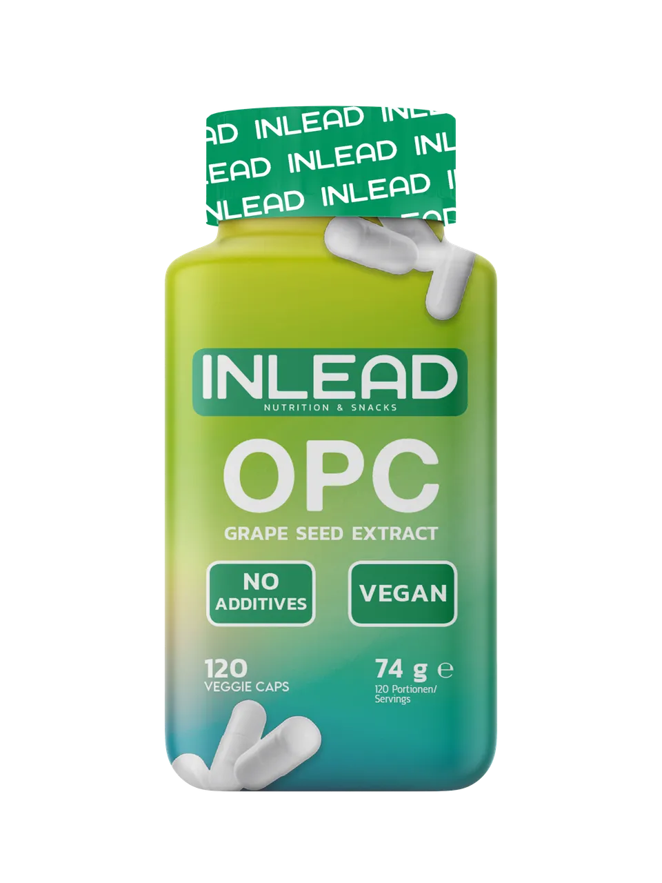Inlead OPC Extrait Pépins Raisin gélules 120 caps 350 mg