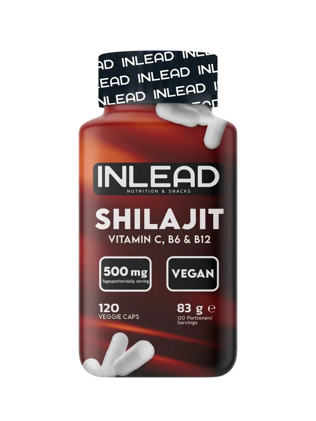 Inlead Shilajit extrait 120 gélules vitamines C B6 B12