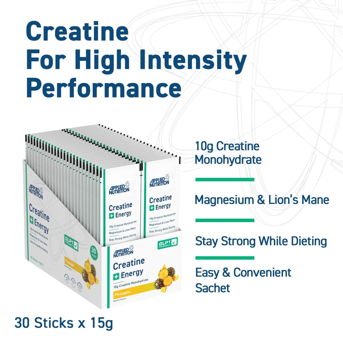 Applied Nutrition Creatine + Energy stick ananas 10g
