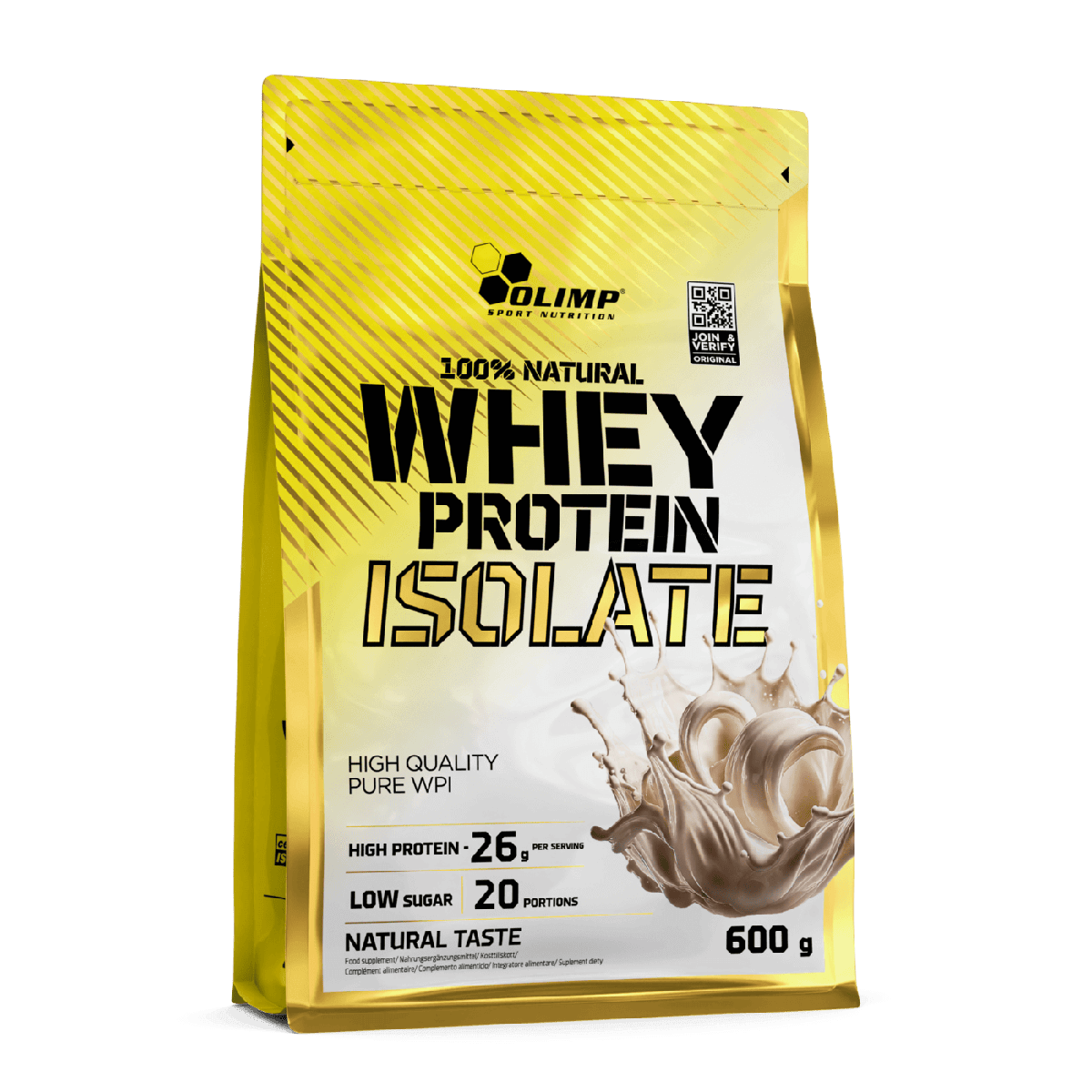 Olimp 100% Natural Whey Protein Isolate poudre 600 g