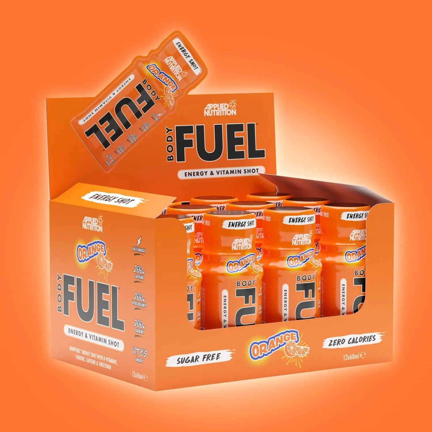 Applied Nutrition BodyFuel Energy Shots orange pack 12