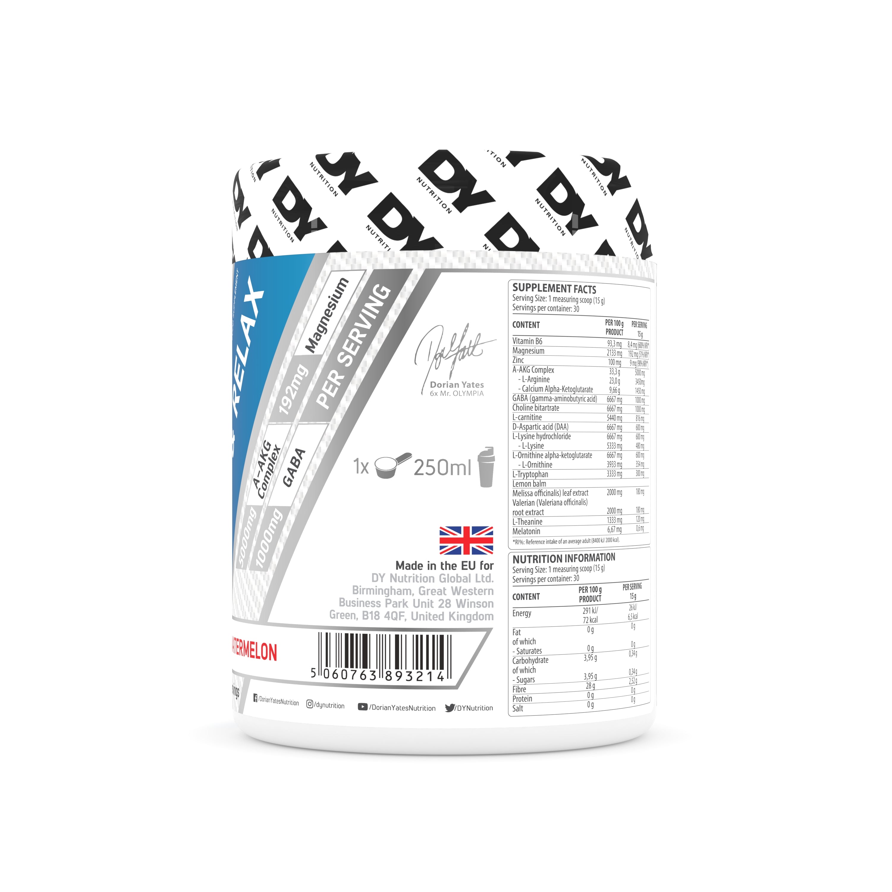 DY Nutrition Sleep & Relax Poudre 15g pastèque GH