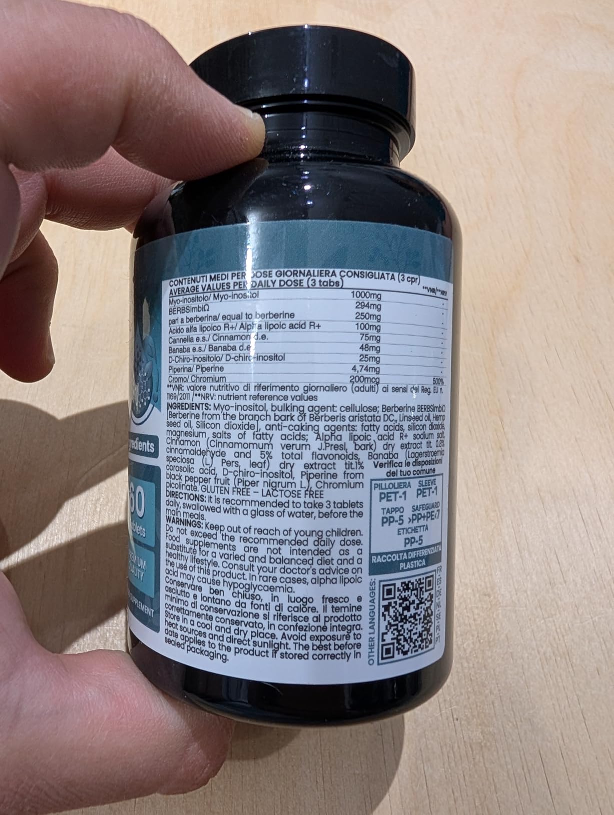 Vitastrong Vitalité Berbérine GDA Complex 250 mg 60 cpr