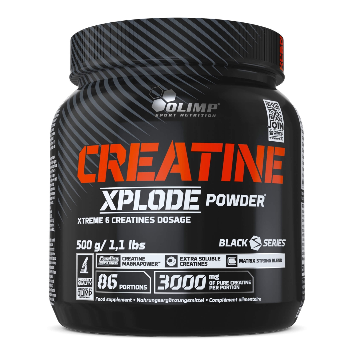 Olimp Creatine Xplode Powder créatine 500 g 6 formes