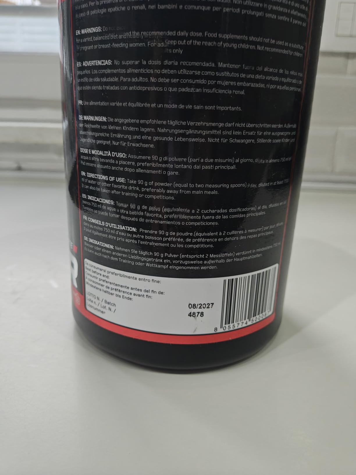 Vitastrong Masse musculaire gainer chocolat créatine 30% protéines