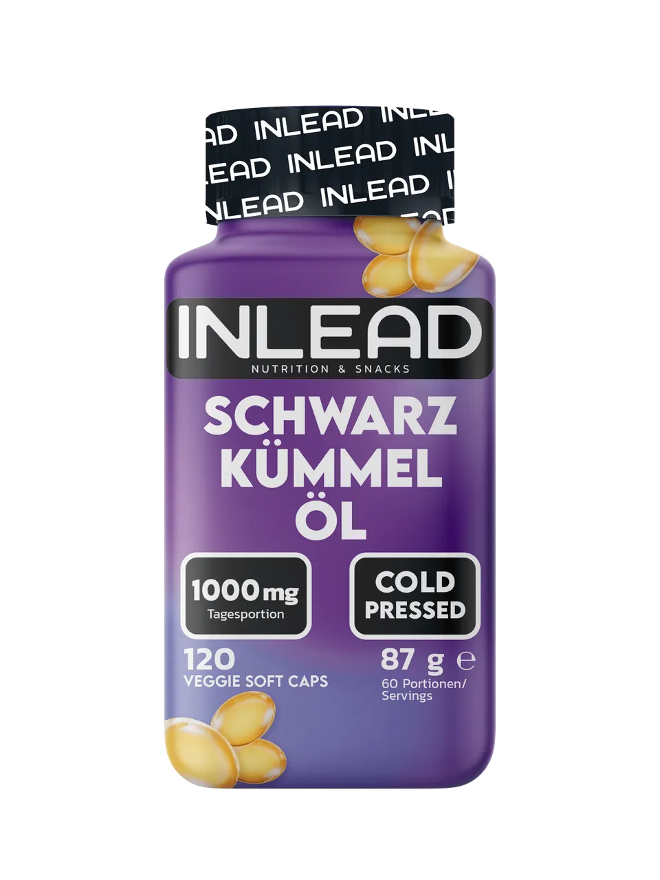 Inlead Schwarzkümmelöl huile nigelle 120 caps vitamine E