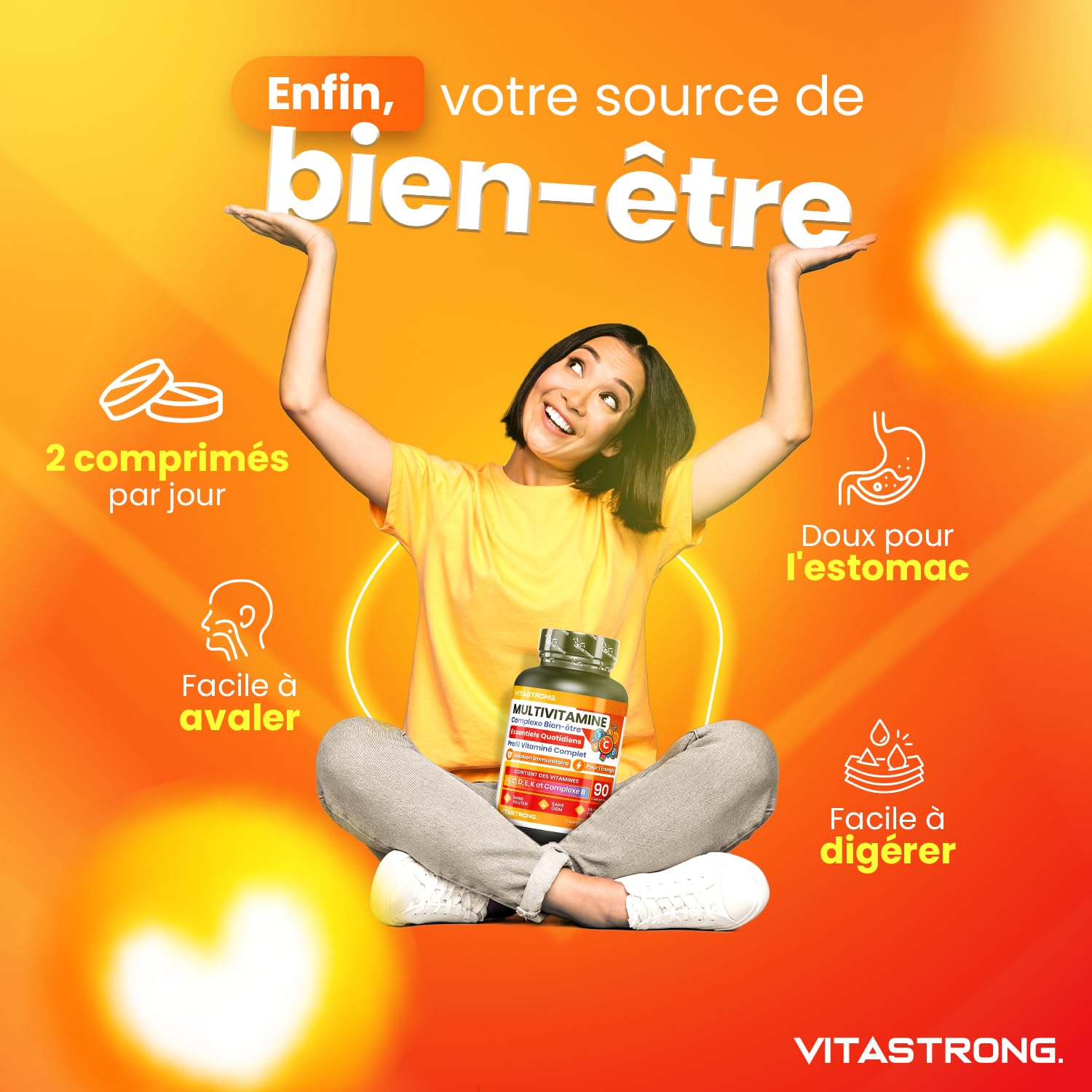 Vitastrong Multivitamines Complètes 13 vitamines homme femme