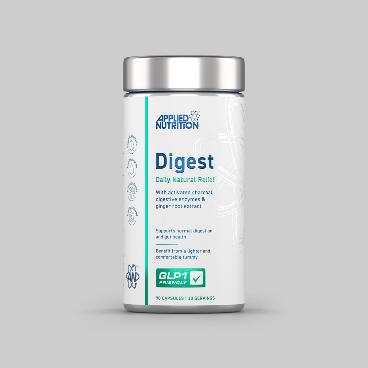 Applied Nutrition GLP-1 Digest gélules digestion charbon actif