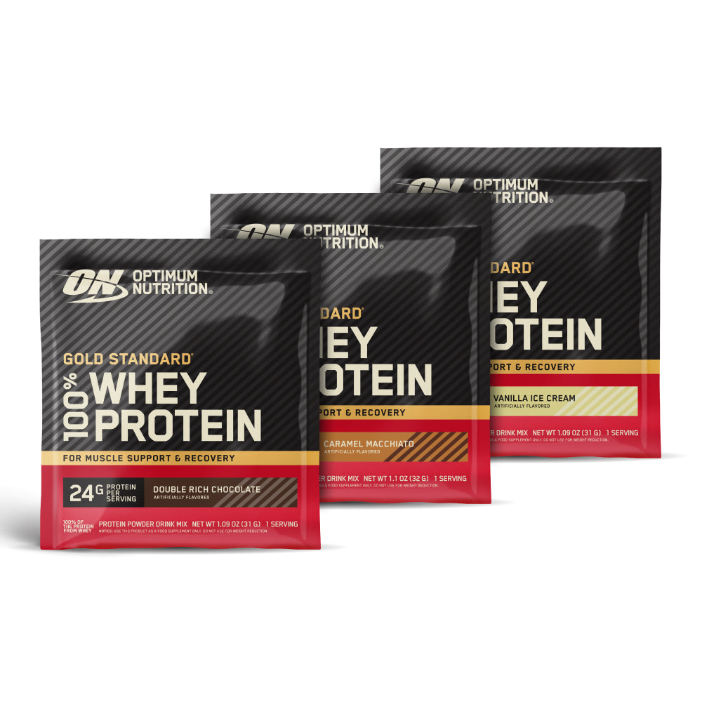 Optimum Nutrition Long Weekend Travel Pack whey 24 g protéines